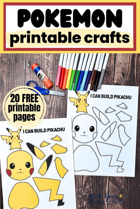 Printable Pokemon Crafts