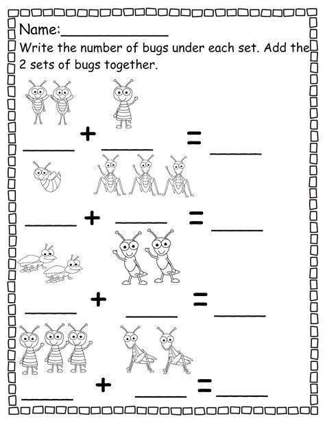 Printable Pre K Math Worksheets