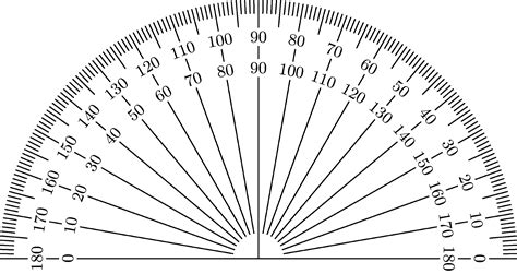 Printable Protractor Free
