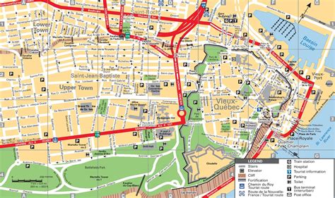 Printable Quebec City Tourist Map