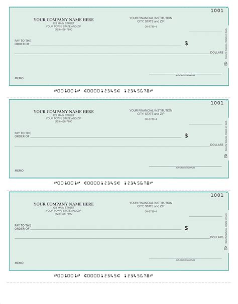 Printable Quickbooks Checks