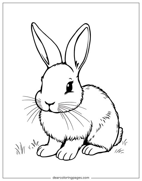 Printable Rabbit Coloring Pages
