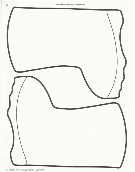 Printable Rain Boot Template