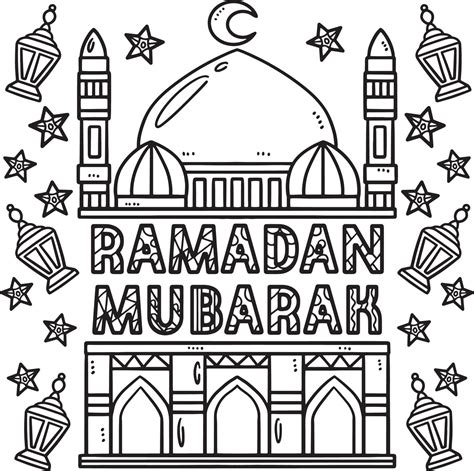 Printable Ramadan Mubarak Coloring Pages