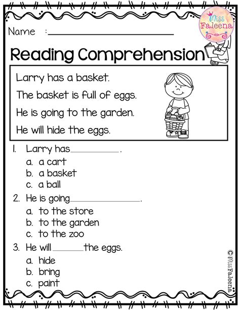 Printable Reading For Kindergarten