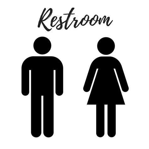 Printable Restroom Signs Free