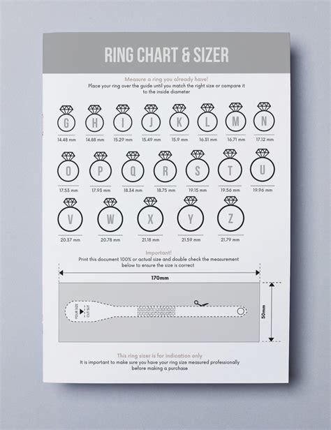 Printable Ring Size Tool