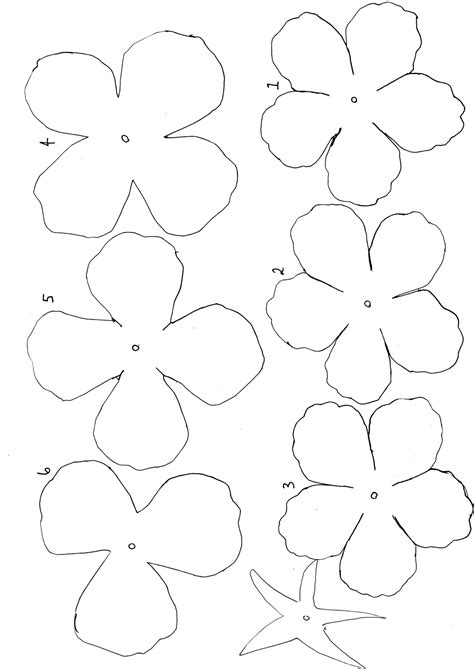 Printable Rose Template