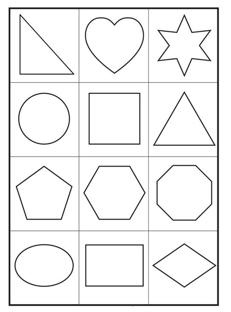 Printable Shape Coloring Pages