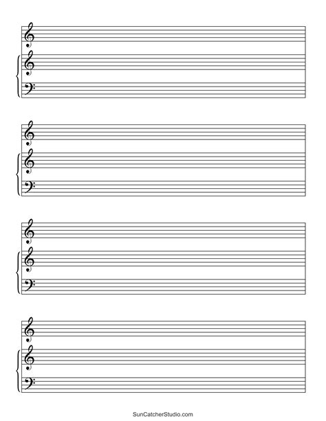 Printable Sheet Music Blank