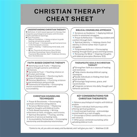 Printable Sheets To Use In Christian Counseling On Youtube
