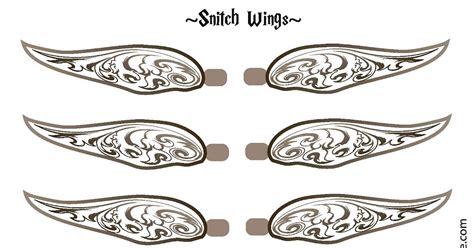 Printable Snitch Wings