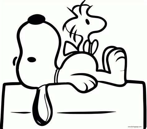 Printable Snoopy And Woodstock Coloring Pages