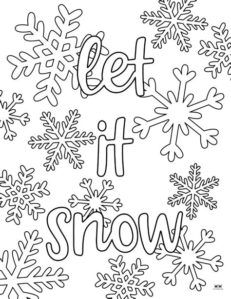 Printable Snowflake Coloring Sheets