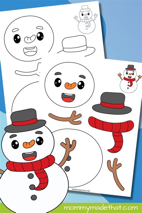 Printable Snowman Crafts
