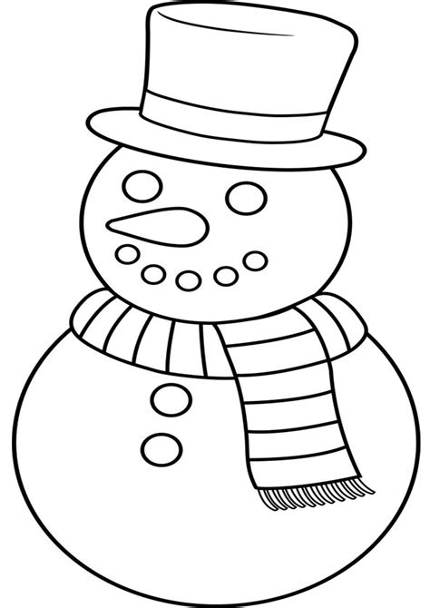 Printable Snowman Pictures To Color