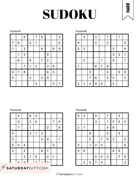 Printable Sodoku