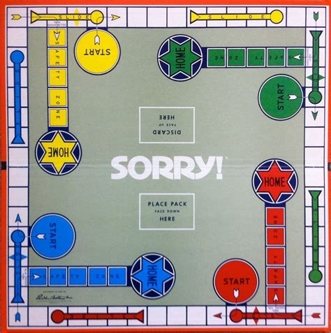 Printable Sorry Board
