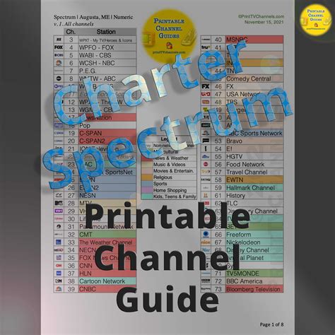 Printable Spectrum Tv Guide