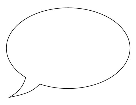 Printable Speech Bubble