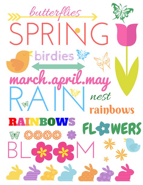 Printable Spring Decorations