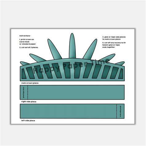 Printable Statue Of Liberty Crown Template