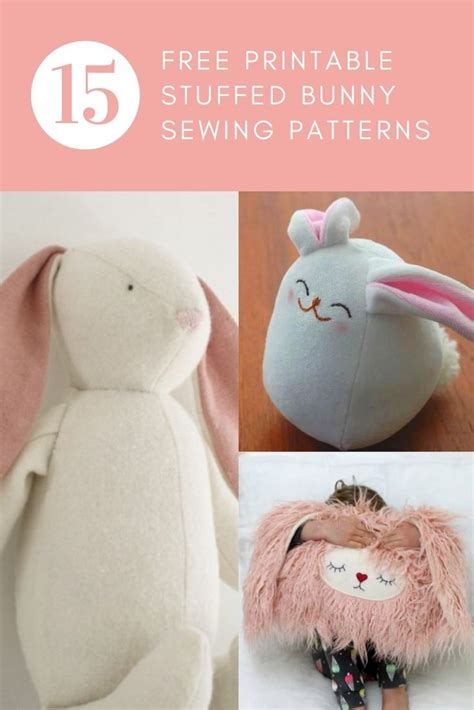 Printable Stuffed Bunny Pattern Free