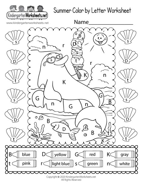 Printable Summer Worksheets