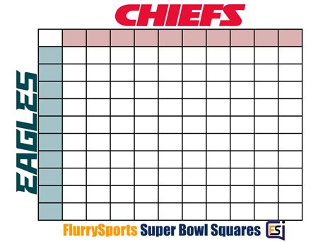 Printable Superbowl Squares