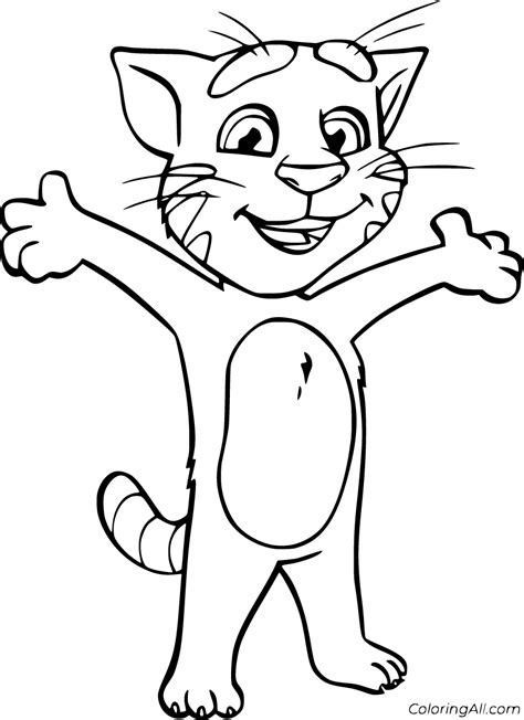 Printable Talking Tom And Friends Coloring Pages