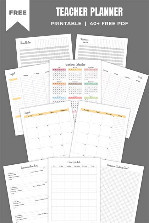 Printable Teacher Planner