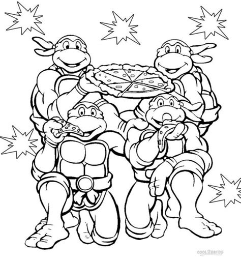 Printable Teenage Mutant Ninja Turtles Coloring Pages