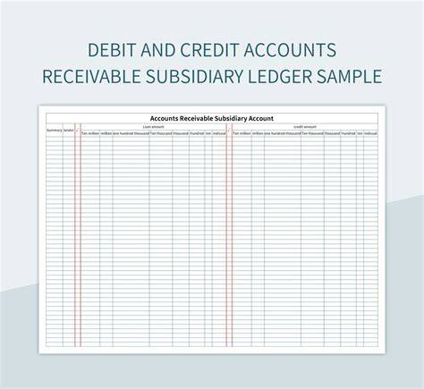 Printable Template With Date Account Title Credit And Debit