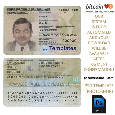 Printable Temporary Id Template