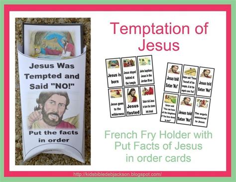 Printable Temptation Of Jesus Craft