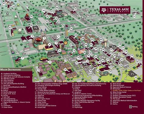 Printable Texas A&m Campus Map