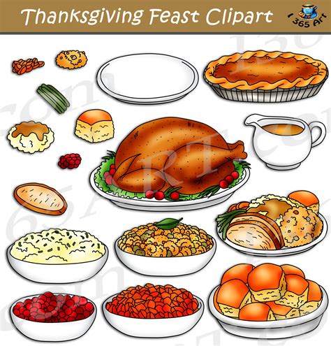 Printable Thanksgiving Food Clipart