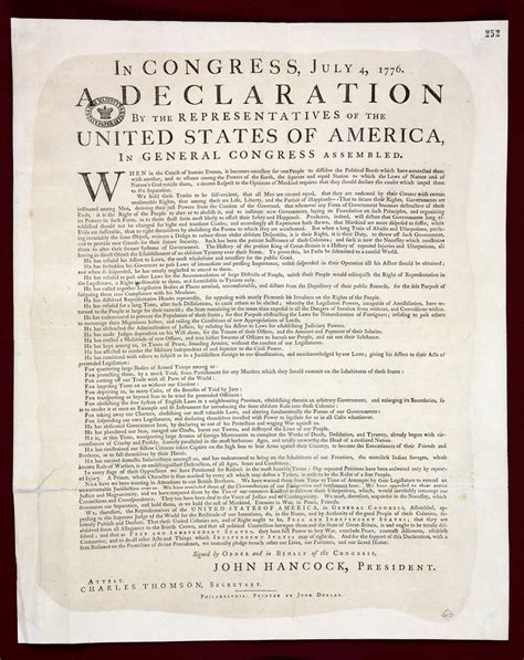 Printable The Declaration Of Independence