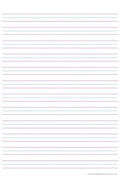 Printable Three Lined Paper