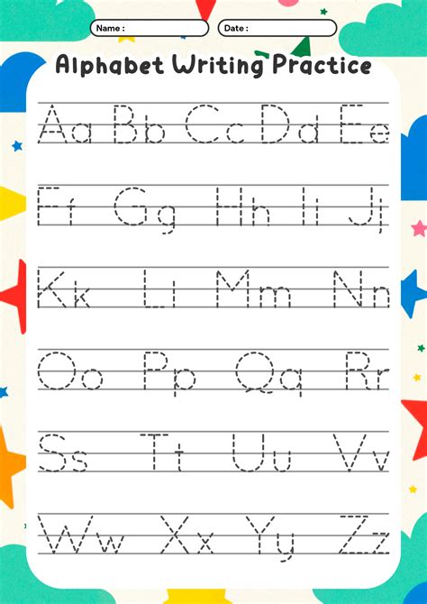 Printable Traceable Alphabet Letters