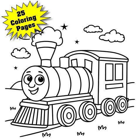 Printable Train Colouring Pages