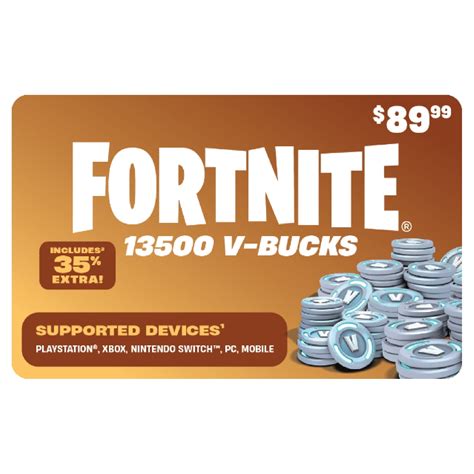 Printable V Bucks Gift Card
