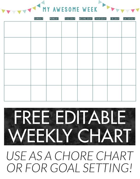 Printable Weekly Chart