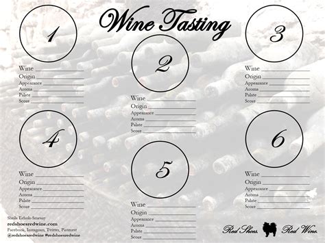 Printable Wine Tasting Sheets