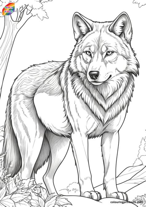 Printable Wolf Pictures