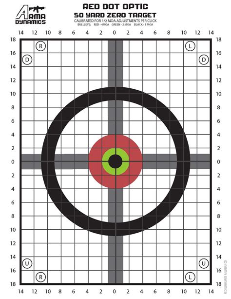 Printable Zero Targets