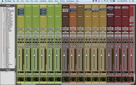 Pro Tools Mixing Template