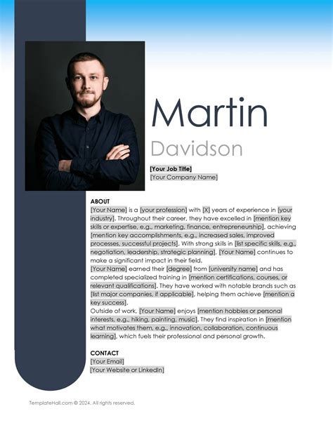Professional Bio Templates
