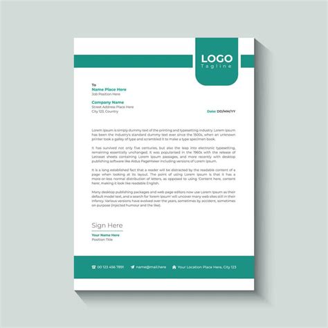 Professional Business Letterhead Template
