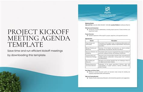 Project Kickoff Meeting Template